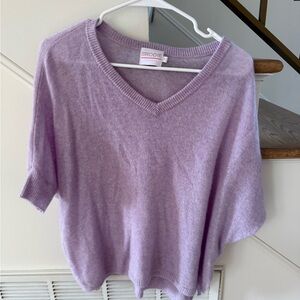 Brodie Cashmere Lilac Crew Neck Sweater
